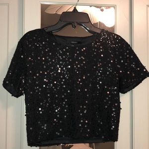 Sequence Black Crop Top